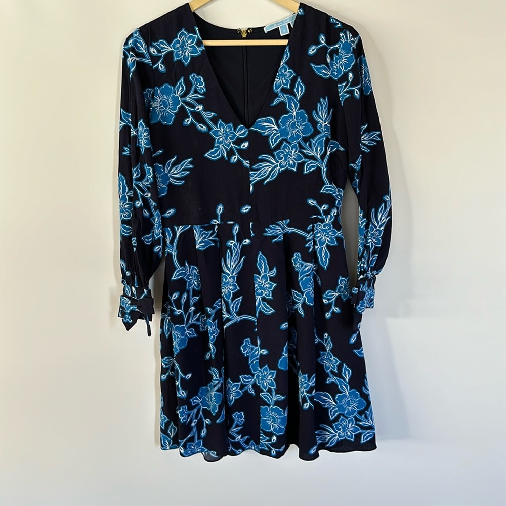 Draper James blue floral dress